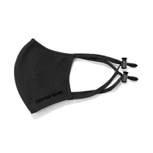 Load image into Gallery viewer, Lightweight Copper-Nano Face Mask (2 Pack with Bag) - Black/Black
